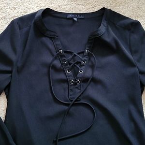 Sanctuary Lace Up Blouse